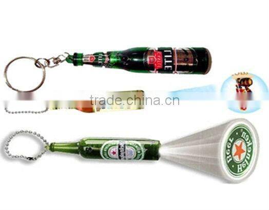 bottle shape led projector torchlight ,led keychain light