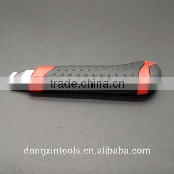 soft grip utility knife with rubber covered knife cutter utility knife