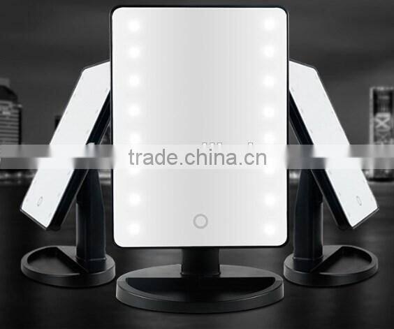 Touch sensor desktop led makeup mirror / makeup mirror with lights / LED Comestic Mirror
