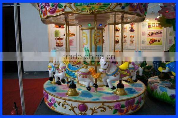 Playground theme park rides - 3 seats mini carousel