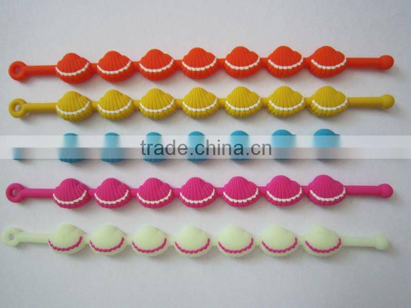 debossed logo silicone wristbands