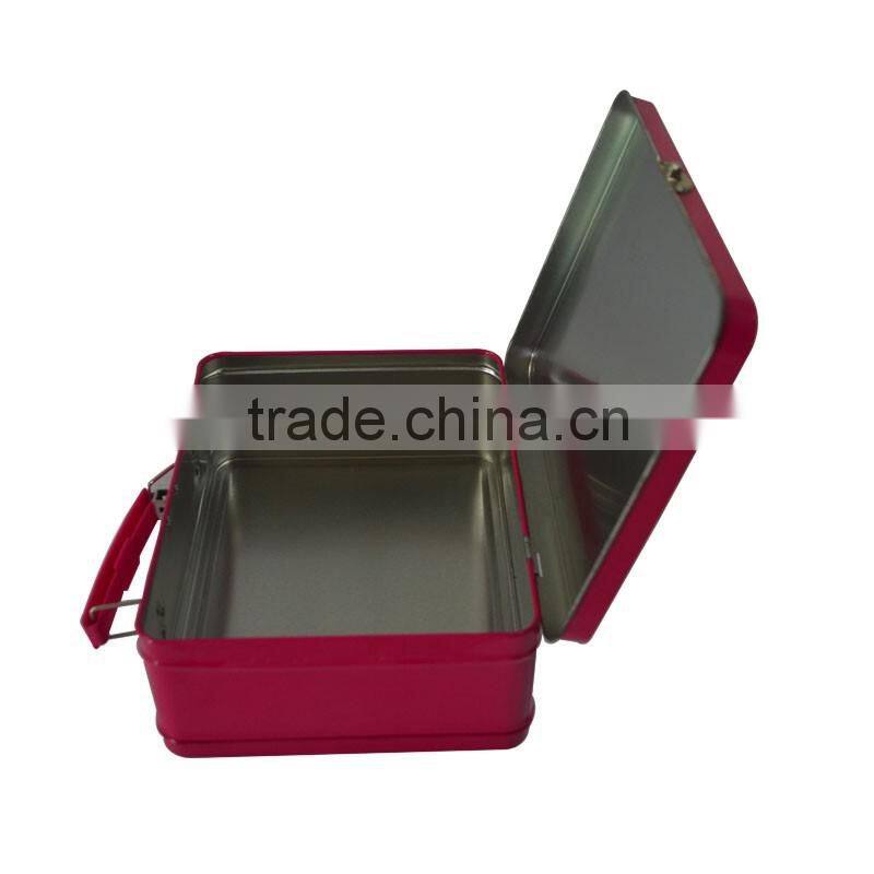 wholesale elegant handbag shaped tin box/handbag samll rectangular custom tin lunch box