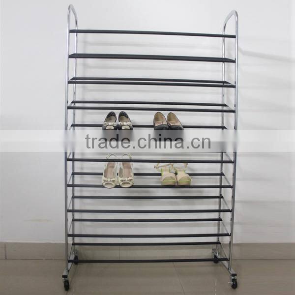 Metal Easy Assembling Shoe Rack,10 Tiers display Shoe rack,shoe cabinet