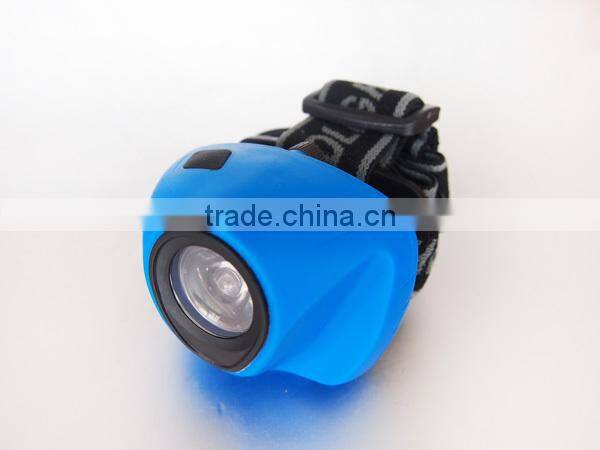 Passed CE durable LED mini plastic led headlamp aa battery