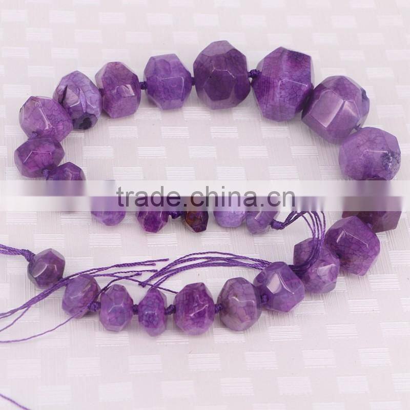 Fashion Agate stone beads Multi Color Agate Faceted beads for Bracelet Necklace Jewelry Making