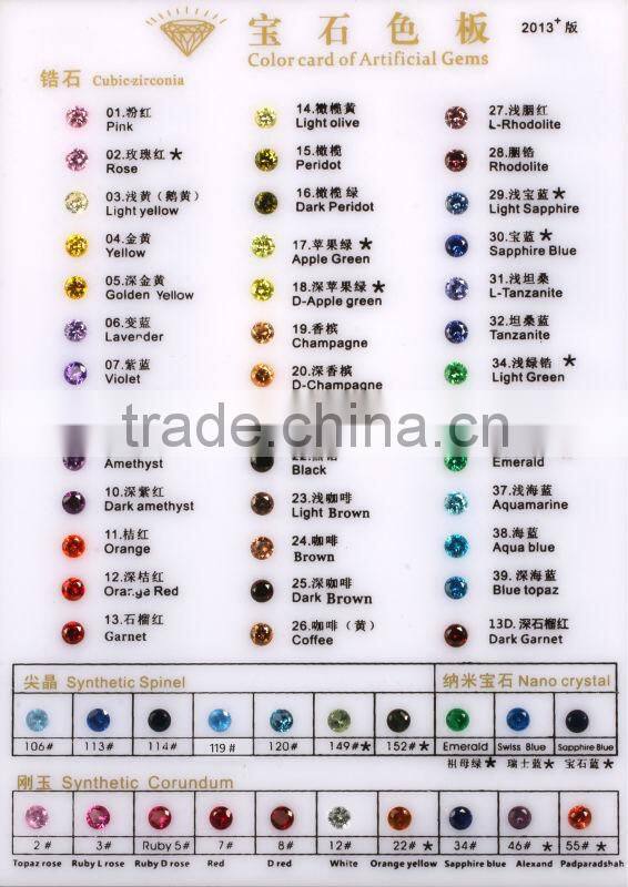 Fashion star zircon hoop earring for gemstone making