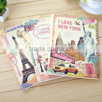 Cute Kawaii Cartoon Notebook Journal Mini Vintage Retro Exercise Book for Kids Stationery