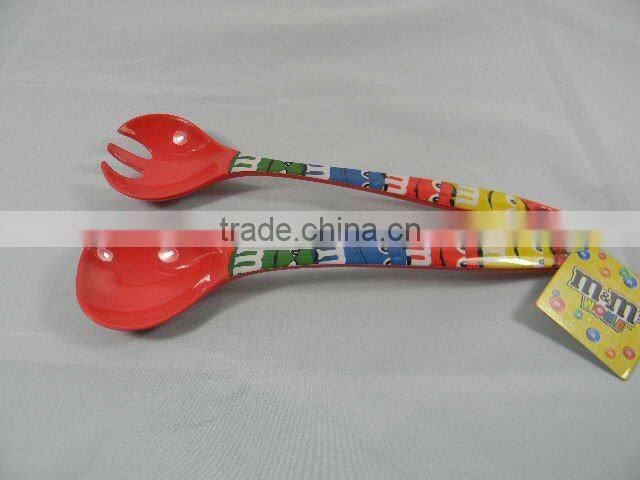 melamine tableware set/melamine chip and dip tray/melamine plate/melamine spoon and fork