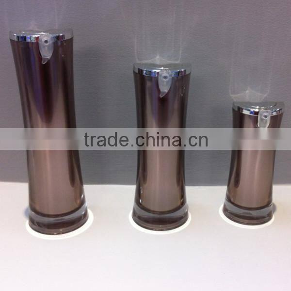 15ml 30ml 50ml round cosmetic bottle acrylic lotion bottle plastic empty bottle