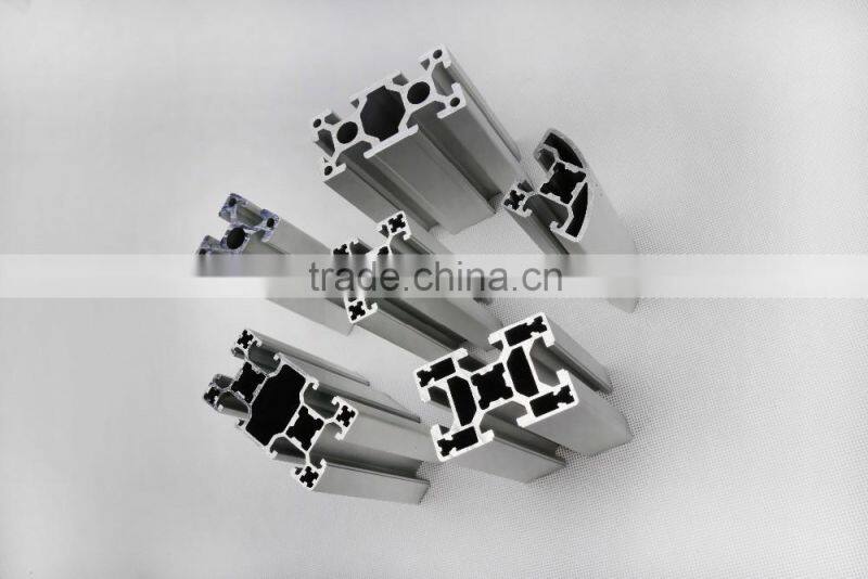 Customize T slot aluminum extruded profiles with 8mm slot quotation