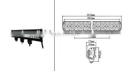 Double row 4inch 18w 4X4 offroad led light bar