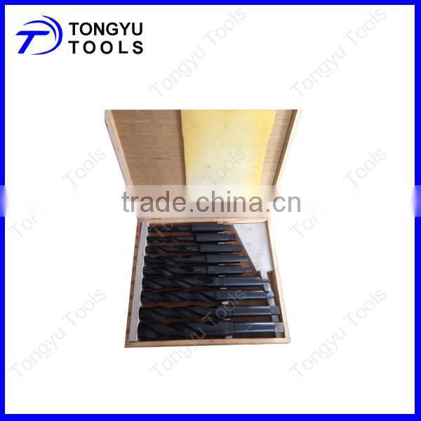 9PCS DIN345 Roll Forged Morse Taper Drill Bits Set