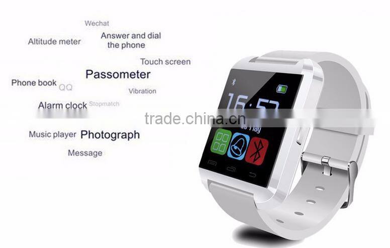 Premium gift fashionable suitable for both men and lady of U8 bluetooth smart watch