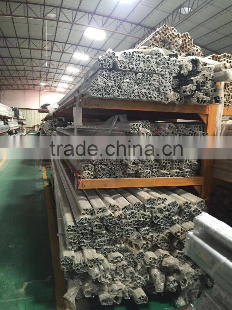 Profiles of alumium showcase and its hardware, Glass showcase for art show