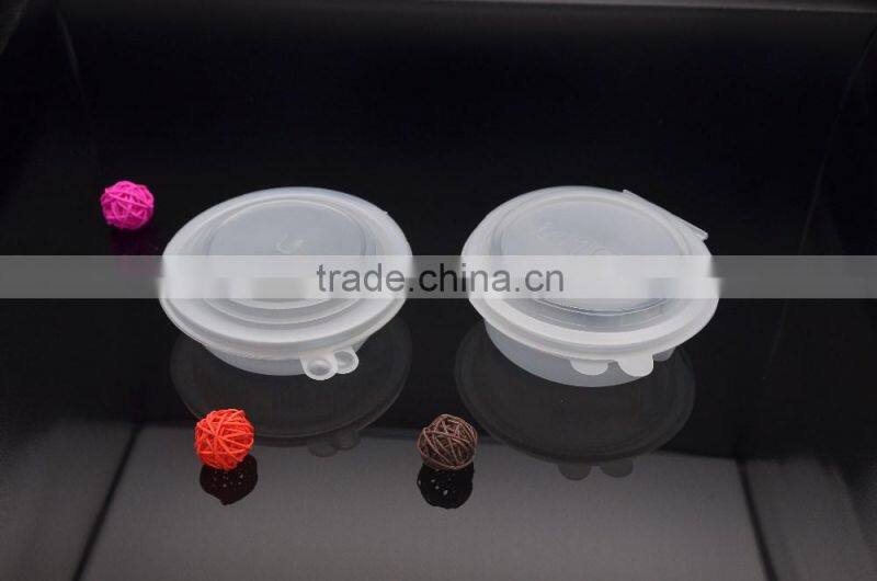 plastic PP original color take away food container, eco-friendly plastic PP blister food tray with cover