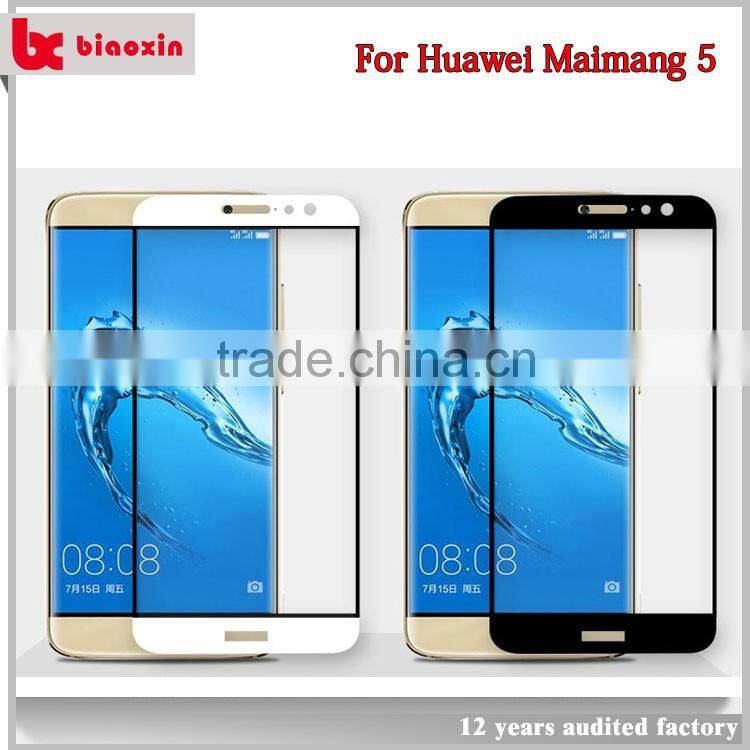 Heavy duty shockproof and high impact tempered glass screen protector for huawei maimang 5