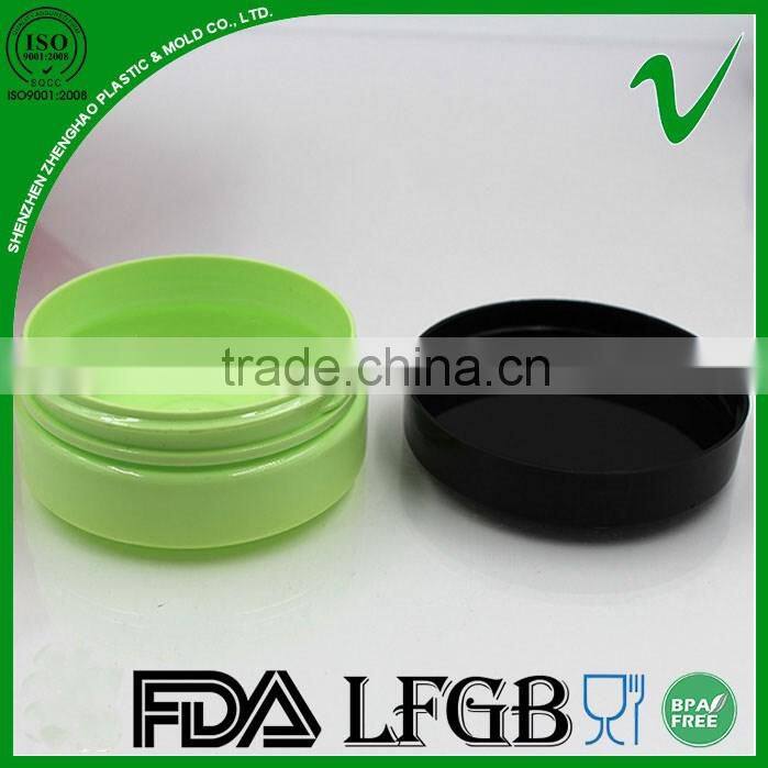 PET wholesale wide mouth clear cosmetic jar packaging with screw cap