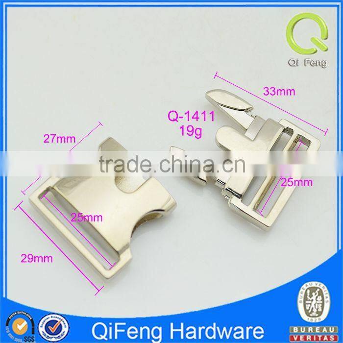 Q-1411 top quality metal handbag lock ,brifecase decorative lock,press lock