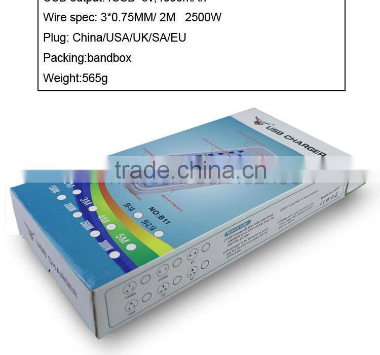 Convenience outlet universal,desktop USB power strip,electrical socket with usb