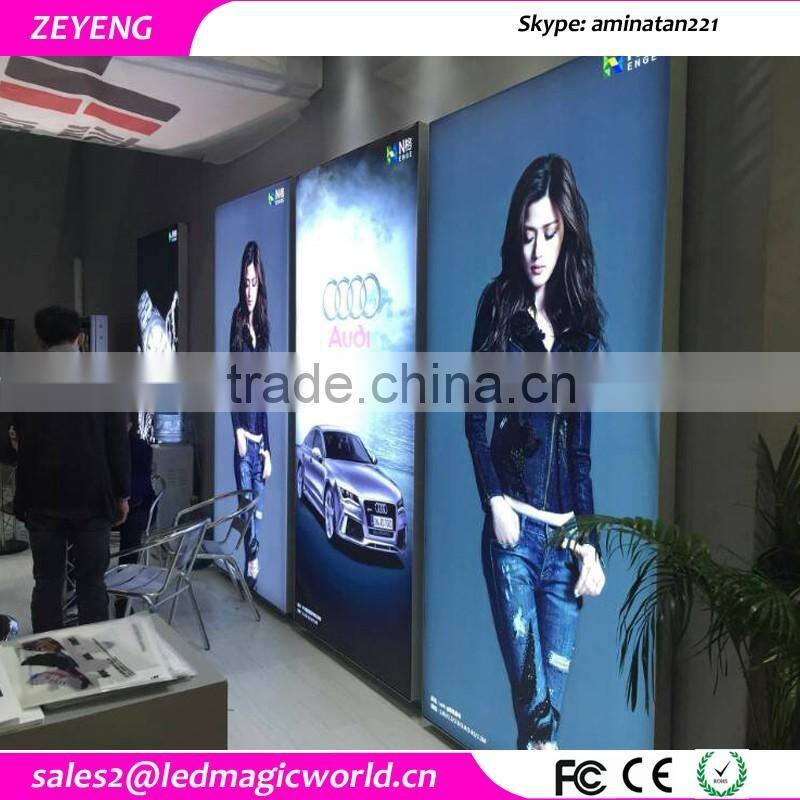 Branded clothing shops advertising lighted billboard Fashionable aluminum frame sign