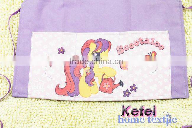 canvas printed cartoon kid's bib garden apron