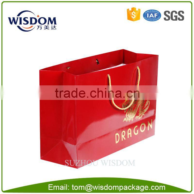 personalized fashion various paper gift bags with logo