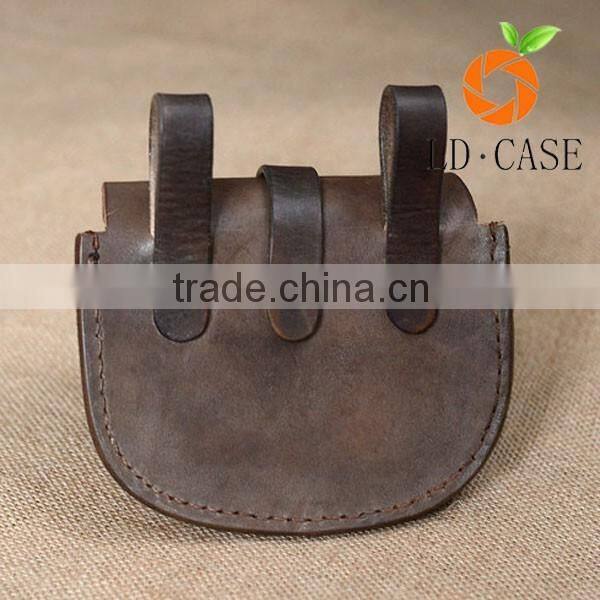 Good quality Waterproof leather man waist bag sport waist tool bag
