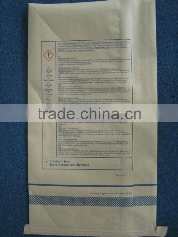 citric acid anhydrous / monohydrate BP98 E330 USP24