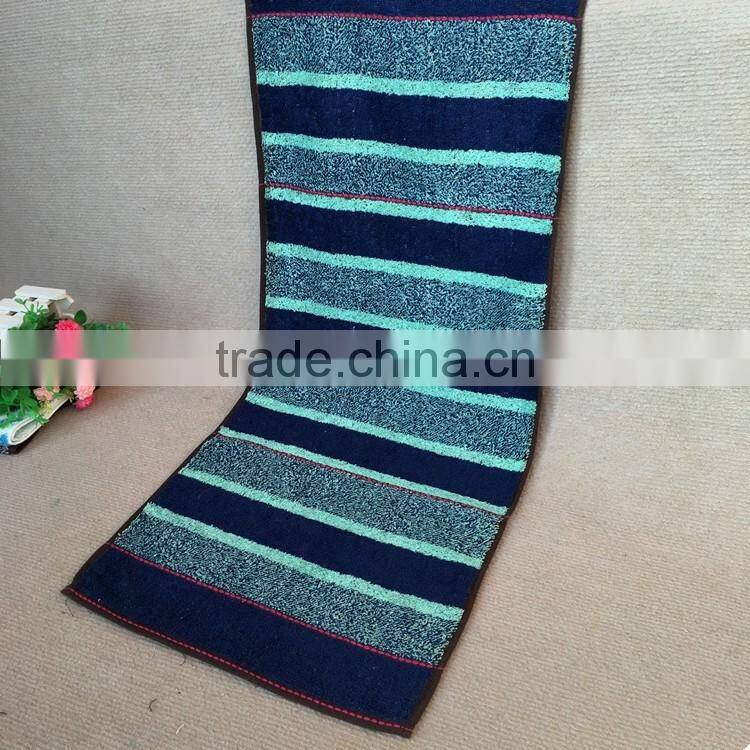 Towel for bathroom, 100% cotton striped bath/face towel, stripped towel set