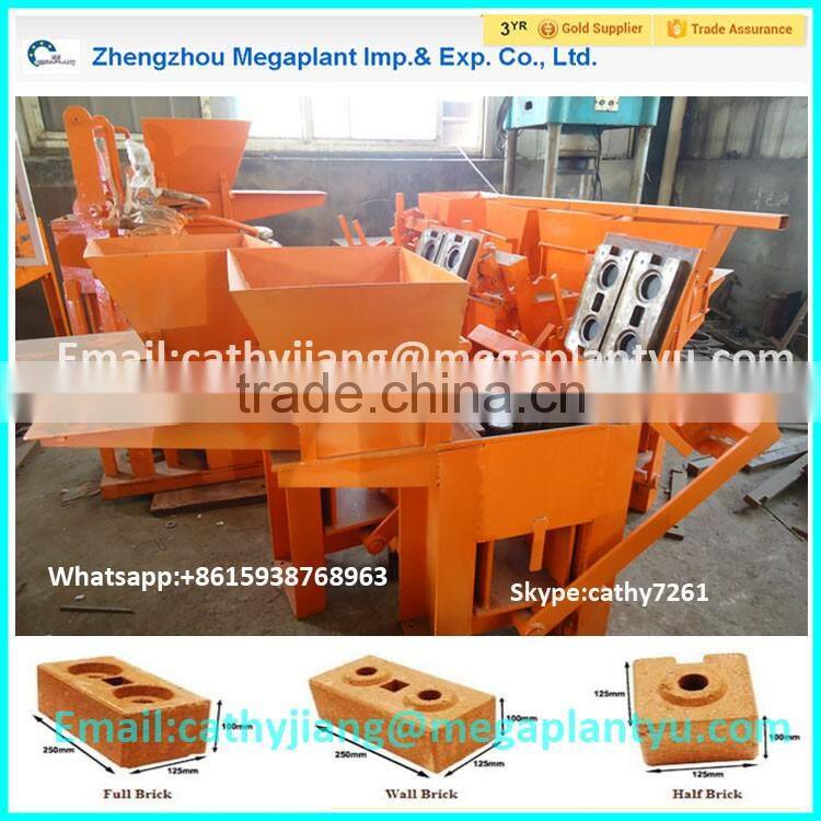 Building Used manual clay interlocking brick machinery price
