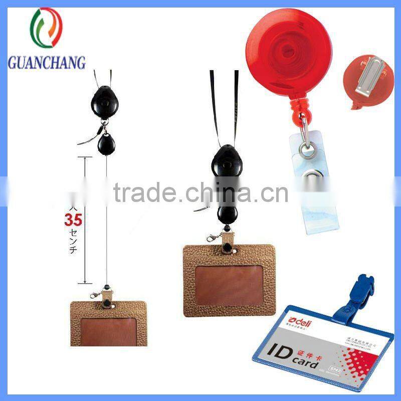 factory custom cheap PVC id card holder,id card holder