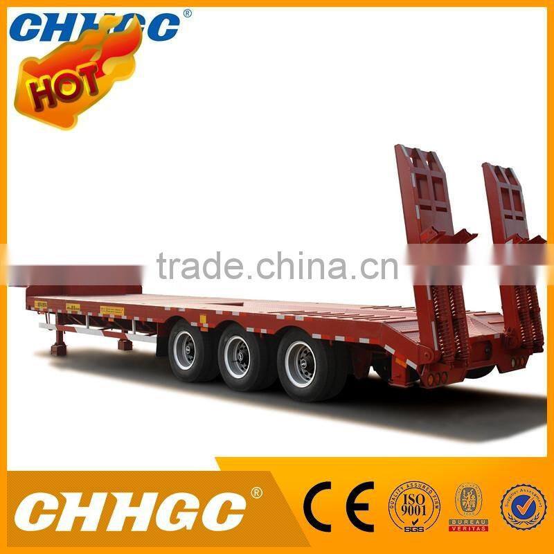 Manufacturer supply tractor lowbed semi trailer made in China