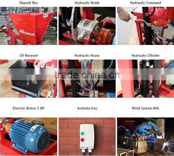 Multifunctional small manufacturing machines interlocking brick machine with low price