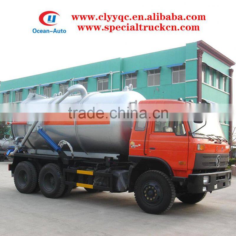 factory price 16000L 6x4 Dongfeng sewage suction vehicle