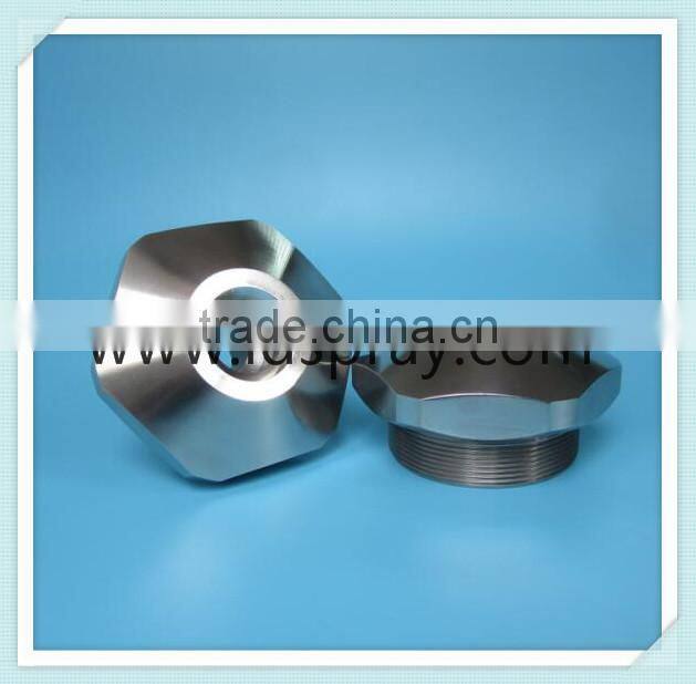 Large flow rate AA-W or AA-U full cone nozzle with slotted vane