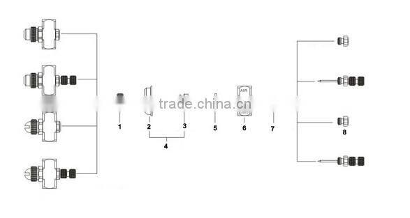 JN flat fan air atomizing spray nozzle