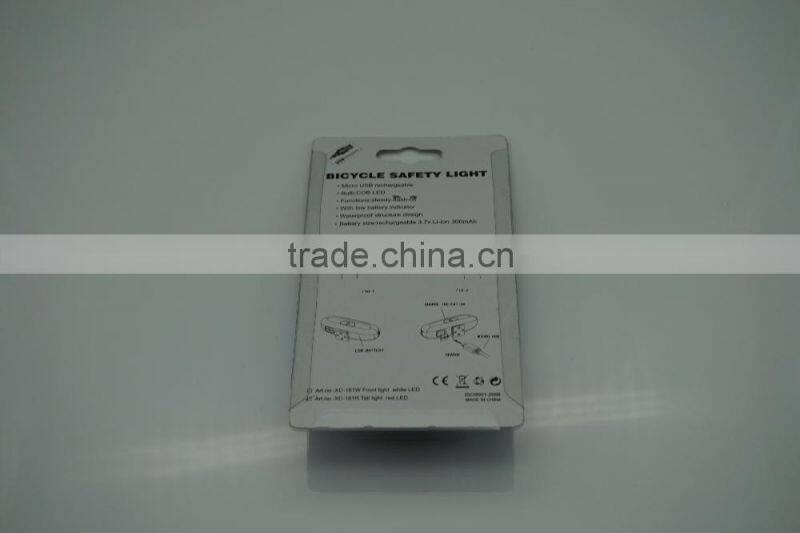 COB red LED bicycle rear light,usb rechargeable,silicon bicycle light