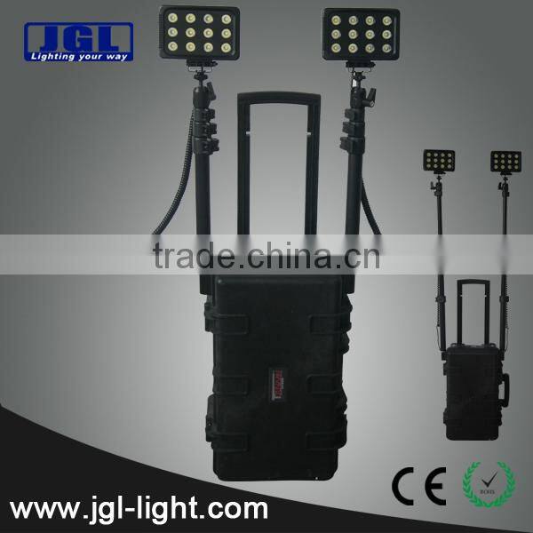 Portable mobile led floodlight for military RLS512722-72w rechargeale led work light