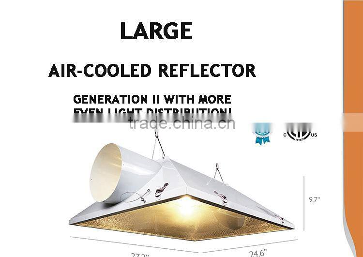 Hydroponic Equipment Industry Top 3 Manufacturer Air Cooled Double Ended Grow Light Reflector