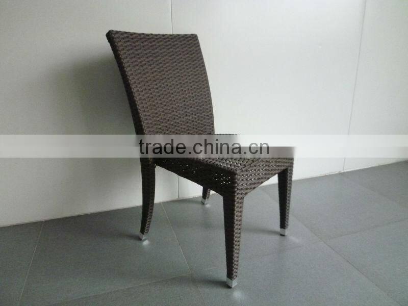 A - patio lounge seat cafe shop wicker side chair CF688C
