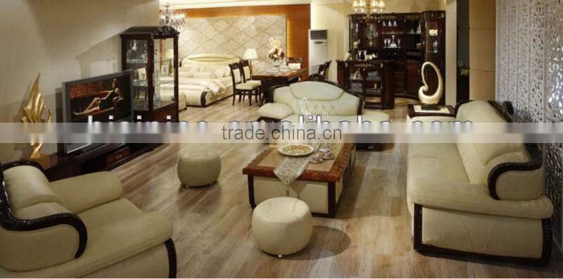 Southeast Asian Style Living Room Sofa Set,Classic Luxury Genuine Laether Furniture