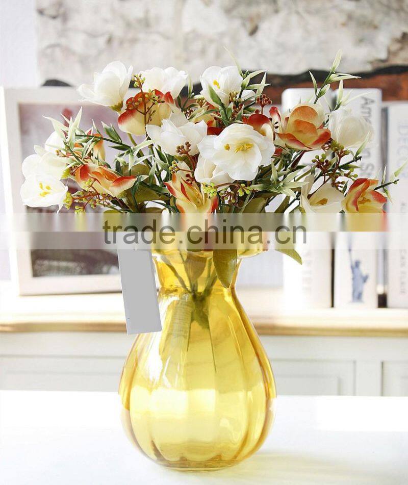 New design real touch silk frangipani decorative artificial table flowers