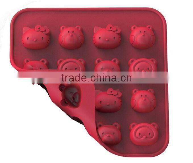 Silicone Hello Kitty Collection 6.9" Non-Stick Silicone Chocolate Mold