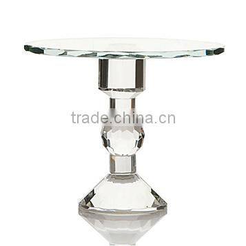 Colin Cowie Faceted Footed Crystal Cake Plate