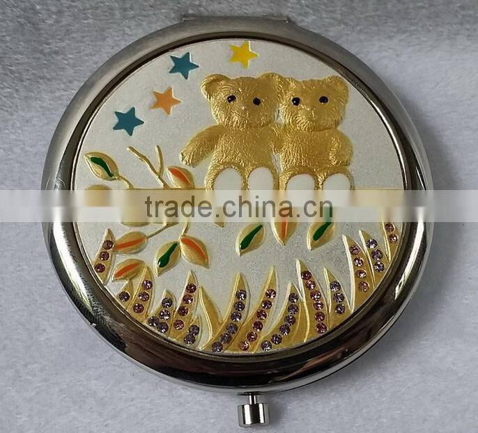 personalized pocket mirror ,oval compact mirror