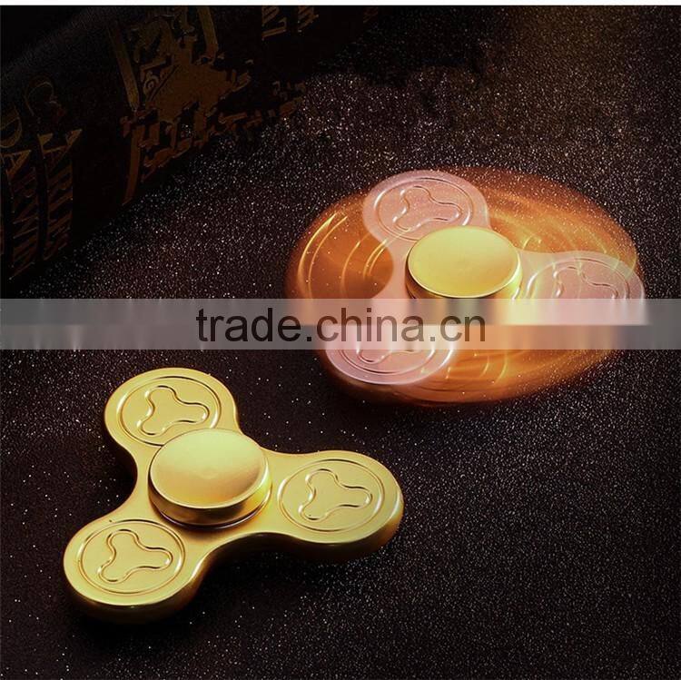 EDC aluminum Gyro Finger Wholesale, Fidget Spinner, hand toys Clover pattern