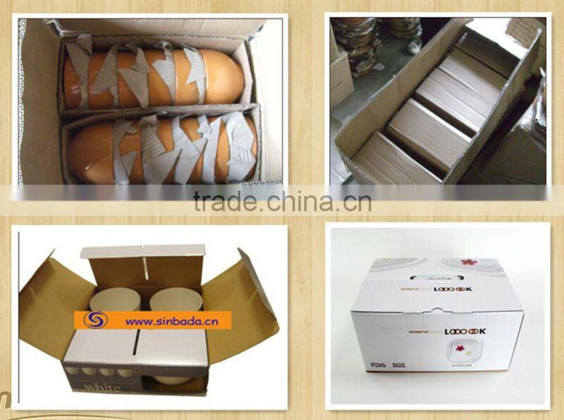 double colored ceramic bowl