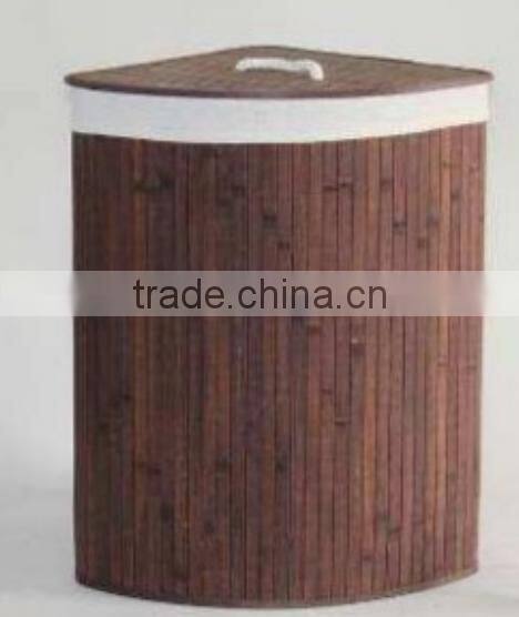 Store More Folding Laundry Baskets With Lid Bamboo Hampers