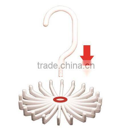 20 Holes Adjustable Plastic Rotating Tie and Belt Hanger