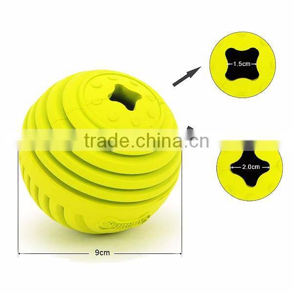 Smart treat chew ball,rubber toy ball for dog